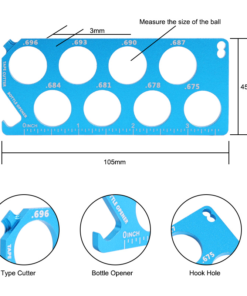 Mesureur de Taille pour Billes de Paintball Cal.68